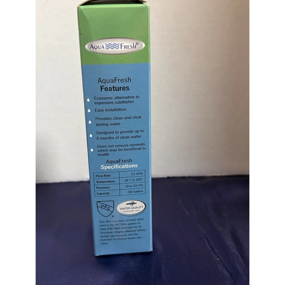 AquaFresh WF700 Refrigerator Water Filter 200 Gal for LG/Kenmore 9690[B]